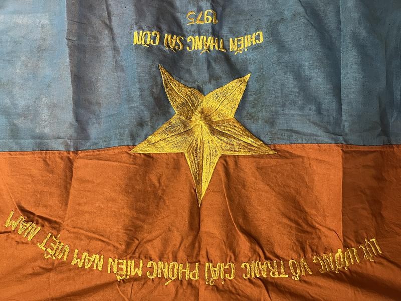North Viet Cong Vietnam War National Liberation Front Battle Flag Chien Thang 1975