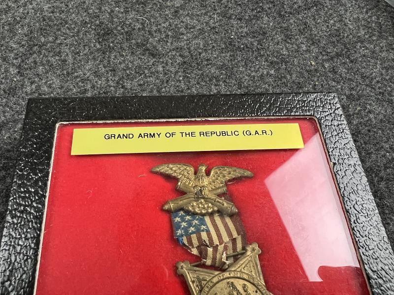 Civil War Veteran GAR Officer Membership Badge Numbered T1159