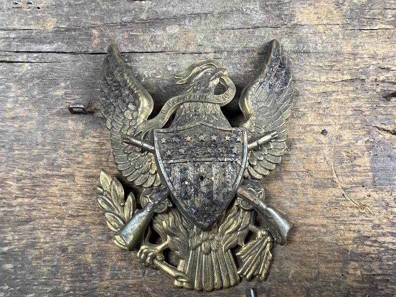 US MODEL 1881 EAGLE INFANTRY INSIGNIA FOR SHAKO PITH HELMET