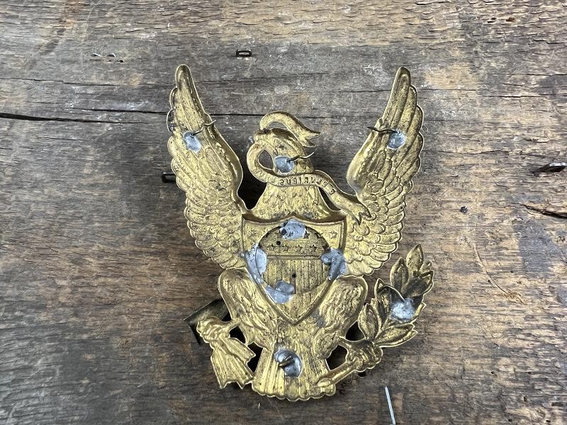 US MODEL 1881 EAGLE INFANTRY INSIGNIA FOR SHAKO PITH HELMET