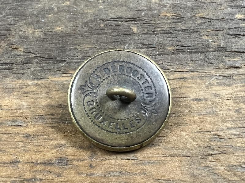 RARE BRISTISH MEDICAL SURGEON COAT BUTTON R. DEROOSTER BRUXELLES BM