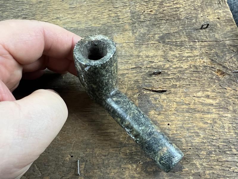 Native American Carved Stone Pipe
