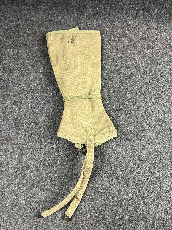 ORIGINAL WWII US ARMY CANVAS LEGGINGS GATORS WRAPS