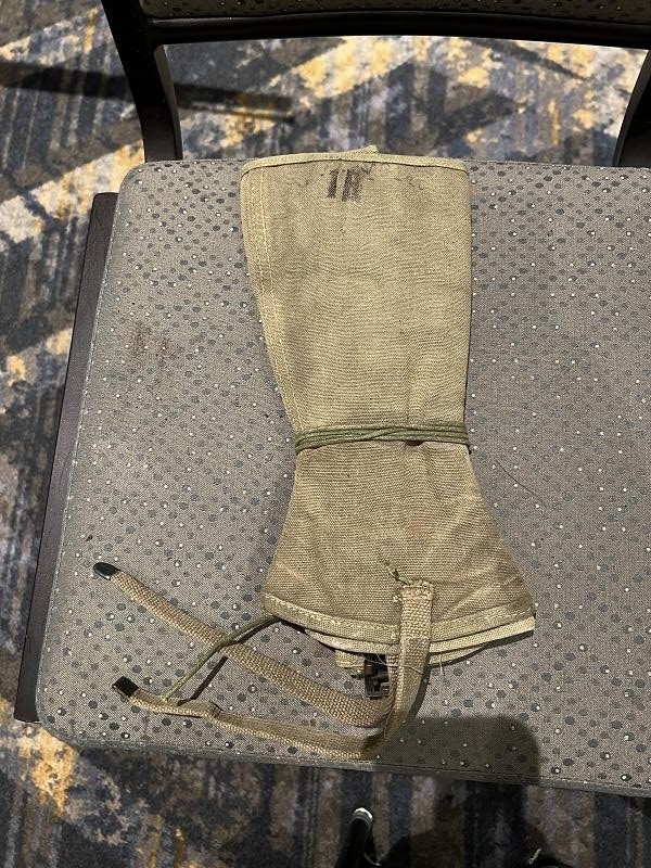 ORIGINAL WWII US ARMY CANVAS LEGGINGS GATORS WRAPS
