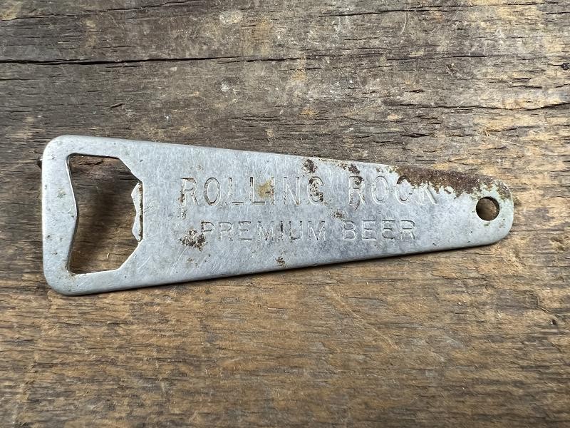 VINTAGE ROLLING ROCK PREMIUM BEER BOTTLE OPENER