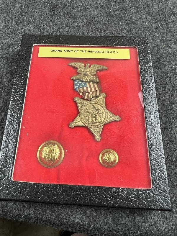 Civil War Veteran GAR Officer Membership Badge Numbered T1159