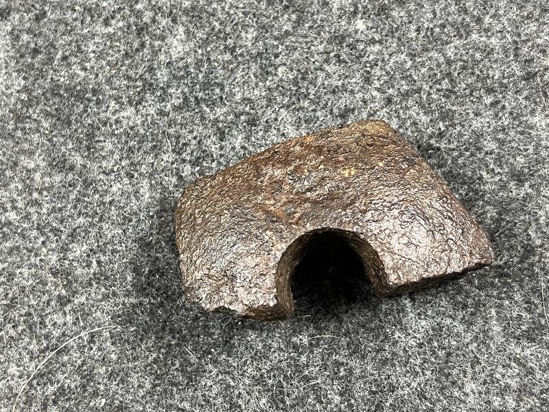 CIVIL WAR CS POLYGONAL FUSE HOLE ARTILLERY SHELL FRAG