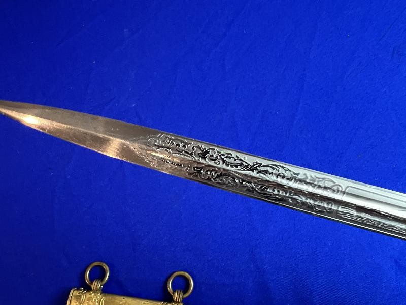 WWII GERMAN KRIEGSMARINE U-BOAT OFFICER DRESS DAGGER