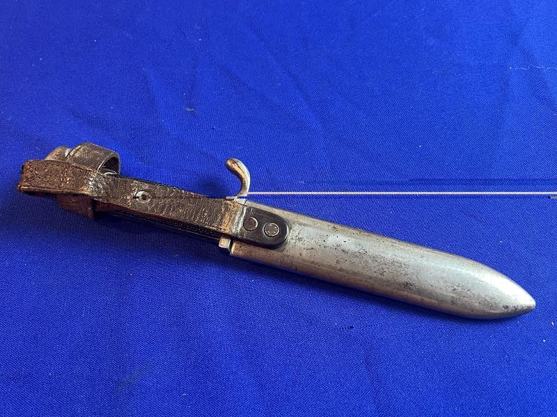 WW2 1ST MODEL HITLER YOUTH KNIFE & SCABBARD BY GUST L. KOLLER