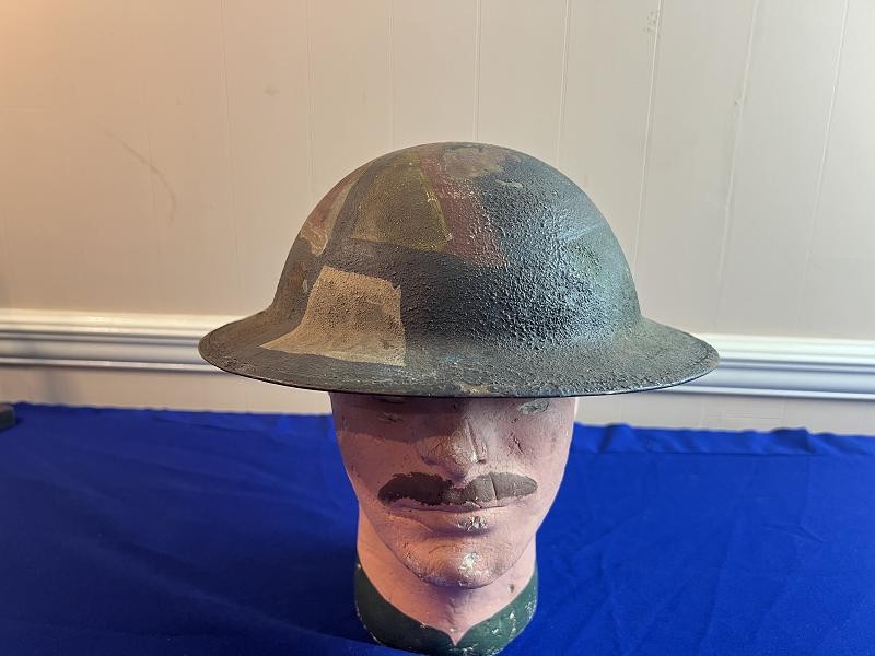 US WWI MODEL 1917 CAMO HELMET