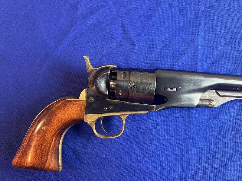 Gardone Italian Reproduction of a Colt Army 44 caliber Revolver in box with accessories
