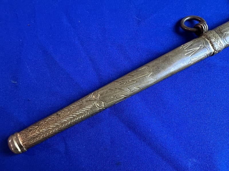 WWII GERMAN KRIEGSMARINE U-BOAT OFFICER DRESS DAGGER