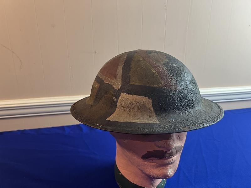 US WWI MODEL 1917 CAMO HELMET