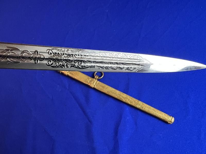 WWII GERMAN KRIEGSMARINE U-BOAT OFFICER DRESS DAGGER