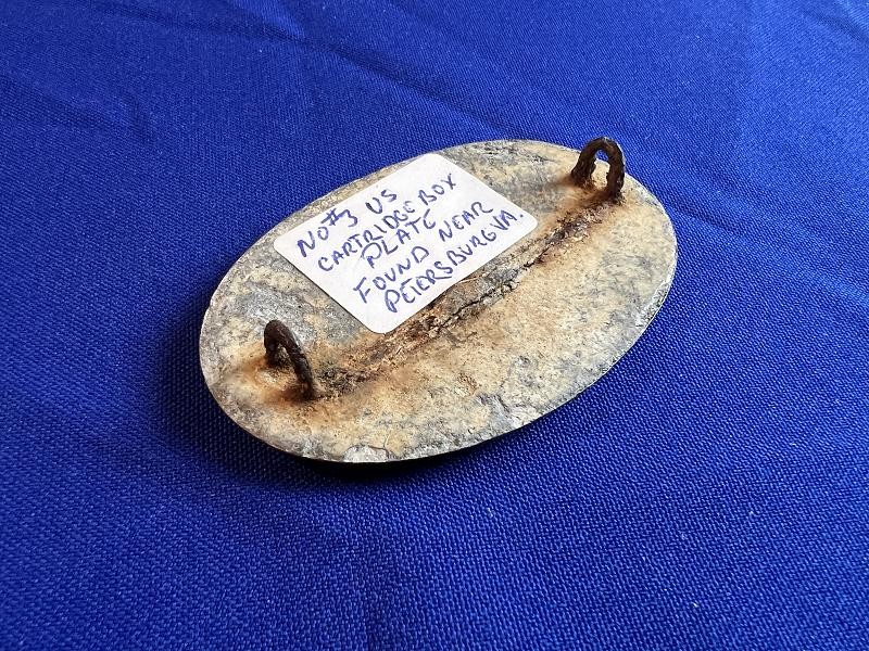 Dug US Boxplate with Both Loops Recovered Petersburg Va