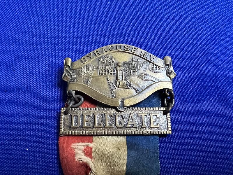 1920 GAR Veterans 54th Syracuse NY Encampment Delegate Medal