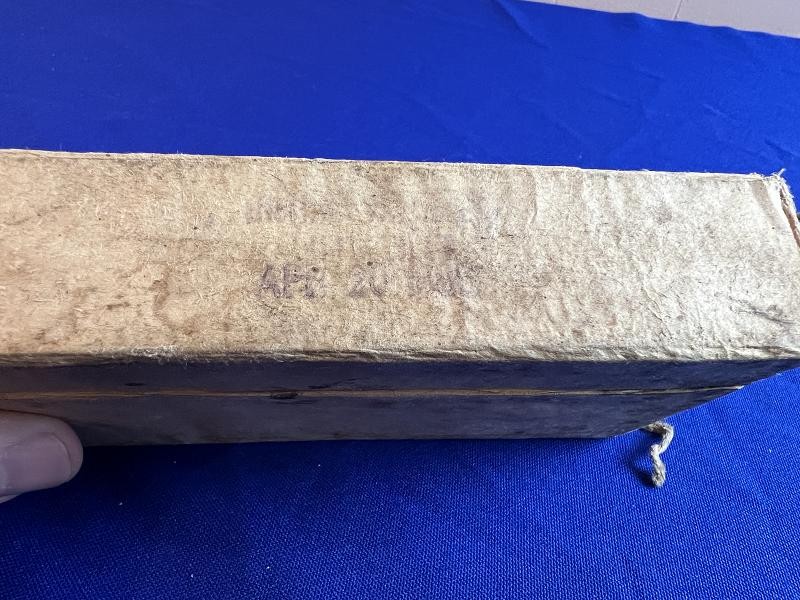 Sealed Box of Twenty .45-70 Carbine Cartridges manufactured at the Frankford Arsenal April of 1882