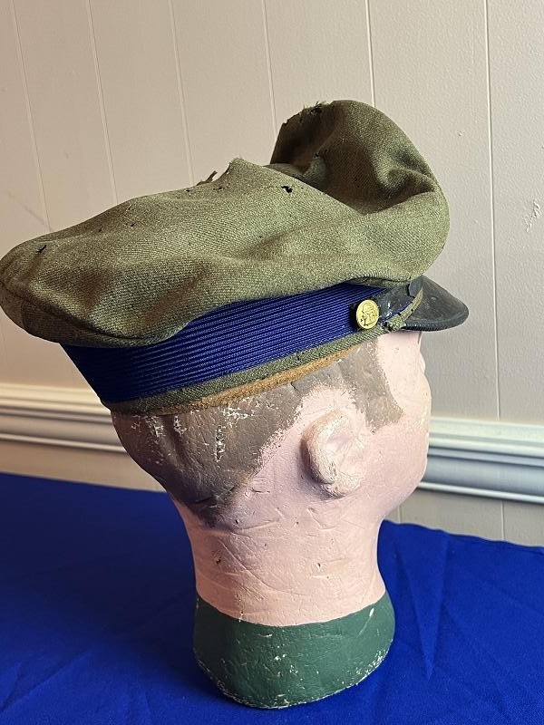Early 1900s North Georgia Military College Hat and Sword Belt with Buckle