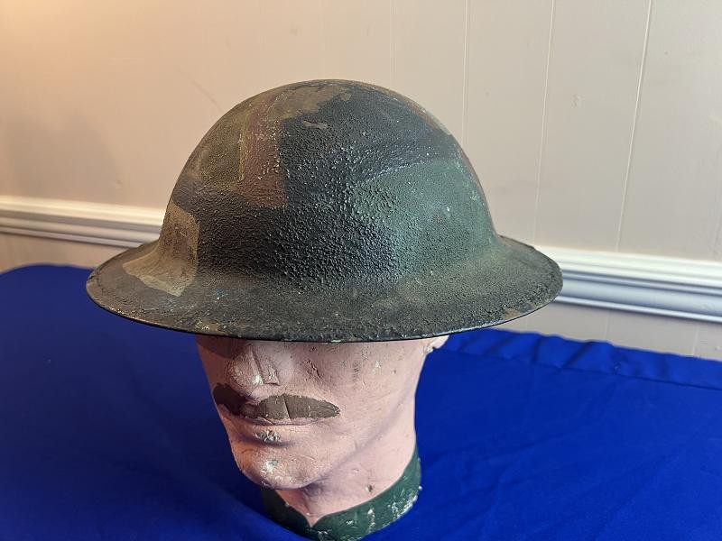 US WWI MODEL 1917 CAMO HELMET