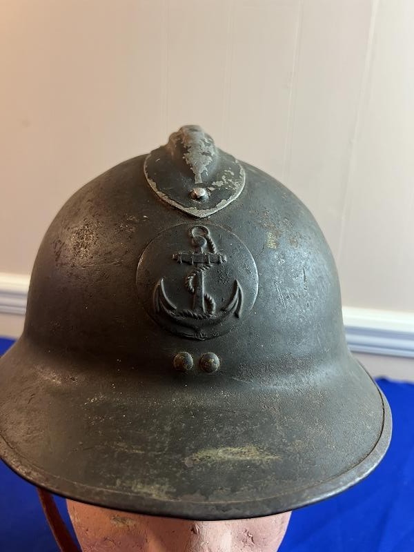 Pre WW2 Model 1926 French Navy Helmet
