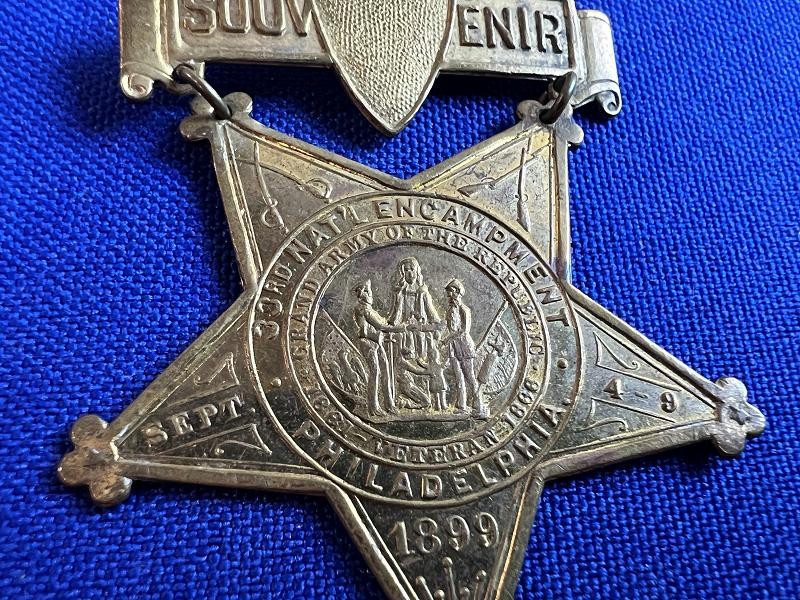 1899 PHILADELPHIA 33RD NATIONAL ENCAMPMENT SOUVENIR MEDAL