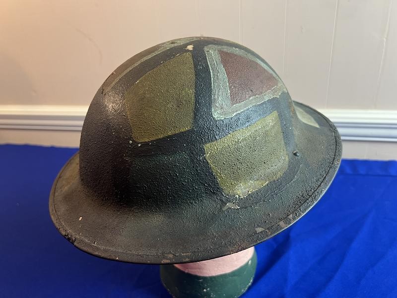 US WWI MODEL 1917 CAMO HELMET