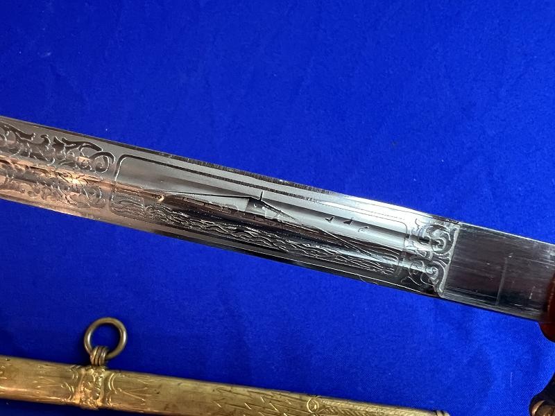 WWII GERMAN KRIEGSMARINE U-BOAT OFFICER DRESS DAGGER