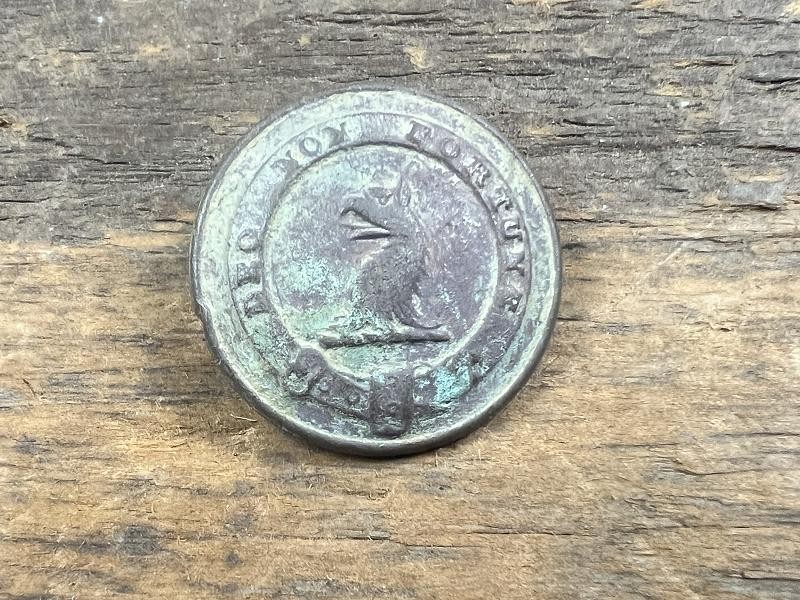 1840S BRITISH REO NOM FORTUNE MILITARY 1 PC BUTTON FIRMIN AND SONS LONDON