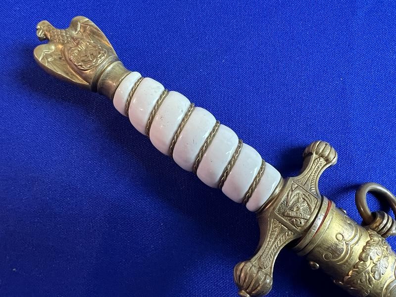 WWII GERMAN KRIEGSMARINE U-BOAT OFFICER DRESS DAGGER