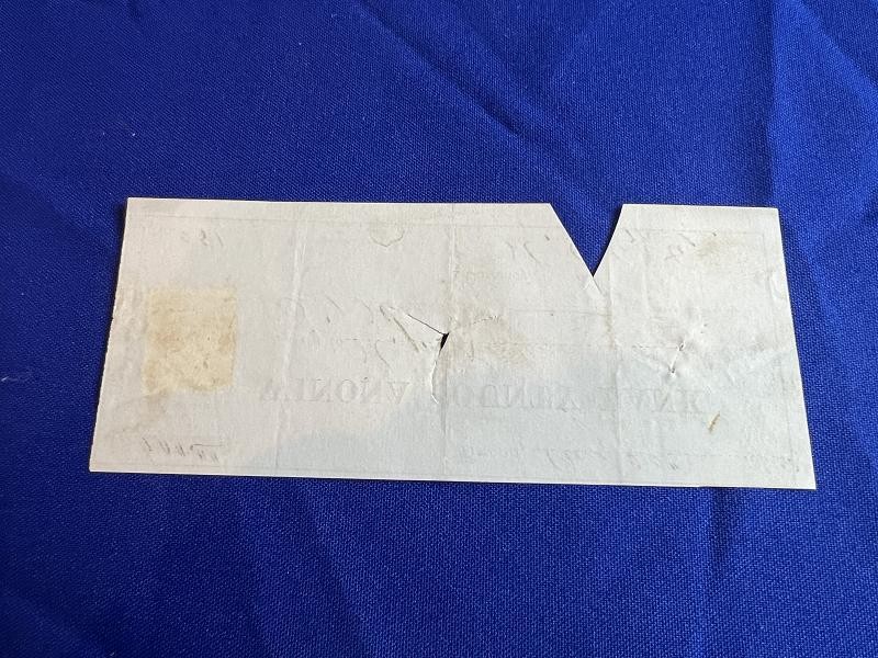 WINONA COUNTY BANK DATED AUGUST 22, 1865 CHECK WITH WASHINGTON 2 CENT STAMP