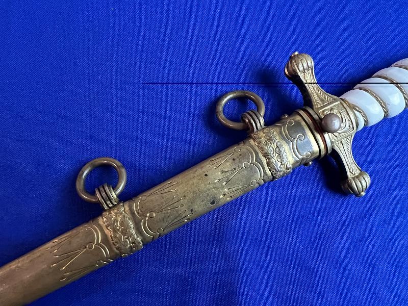 WWII GERMAN KRIEGSMARINE U-BOAT OFFICER DRESS DAGGER