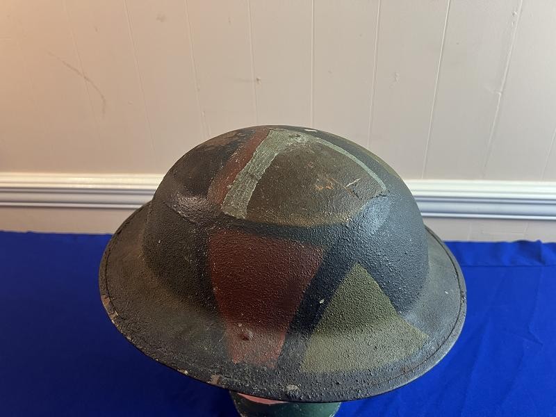 US WWI MODEL 1917 CAMO HELMET