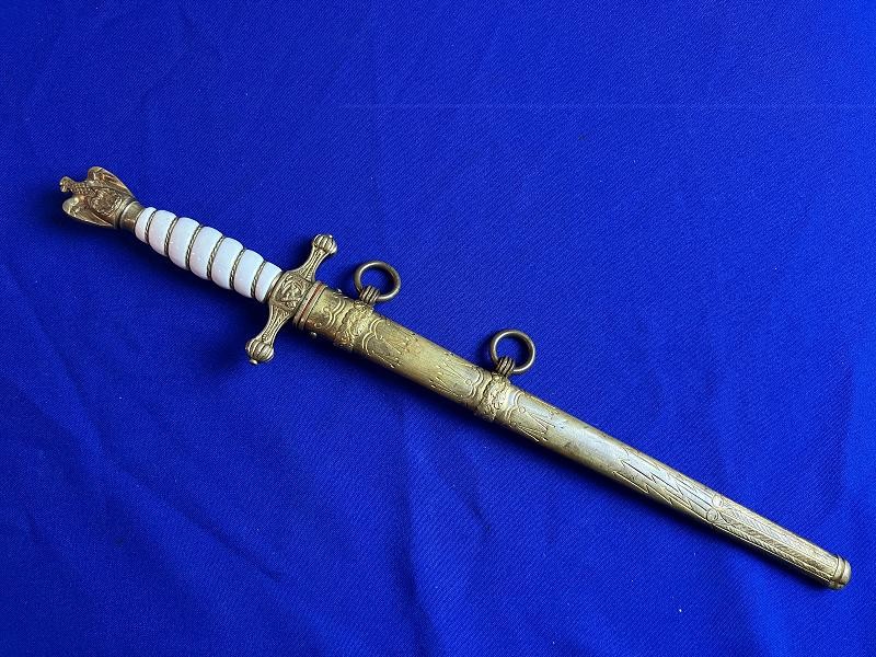 WWII GERMAN KRIEGSMARINE U-BOAT OFFICER DRESS DAGGER