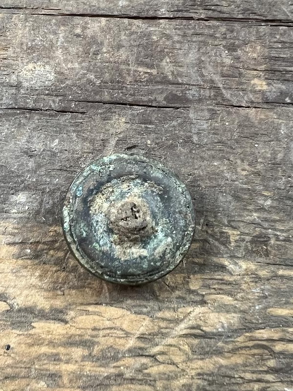 DUG CONFEDERATE GEORGIA COAT BUTTON LOCAL BLANK CHANNEL BM
