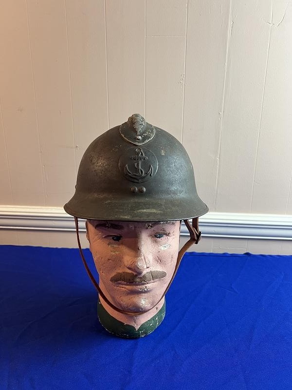 Pre WW2 Model 1926 French Navy Helmet