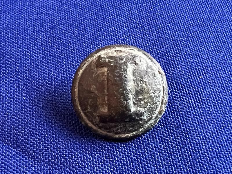 DUG CONFEDERATE CAST I COAT BUTTON RECOVERED VICKSBURG MISS