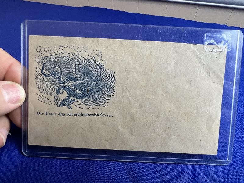 CIVIL WAR LETTER COVER OLD UNCLE ABE WILL DESTROY SUCCESSION FOREVER ABRAHAM LINCOLN