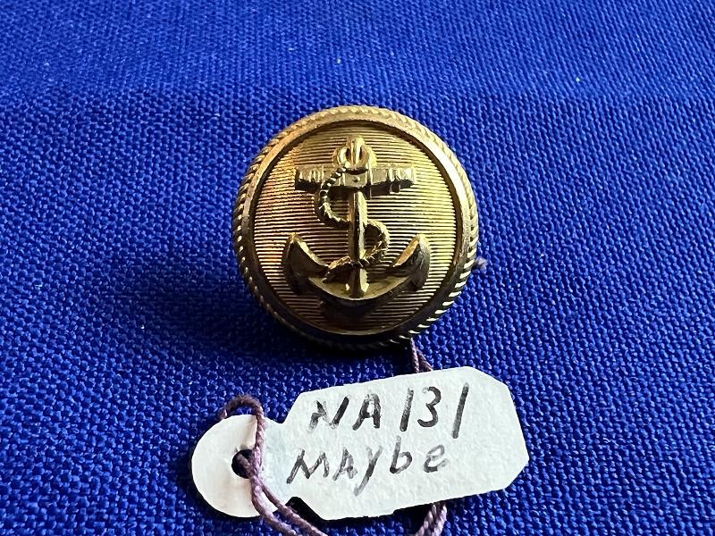 Civil War Era US Navy Officer Vest Size Button NA131 Tice Book
