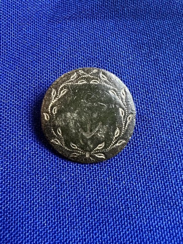 War 1812 Early Navy Coat Button Dug Savannah GA