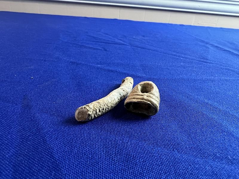 Civil War Dug Carved Lead Pencil with a Bullet Holder