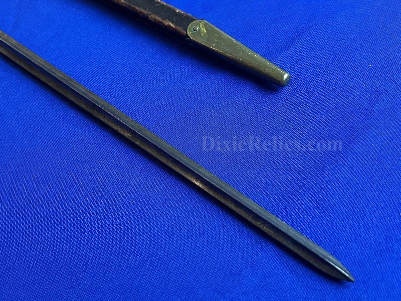 Swedish Model 1867 Bayonet for Rolling Block Rifle with Original Scabbard