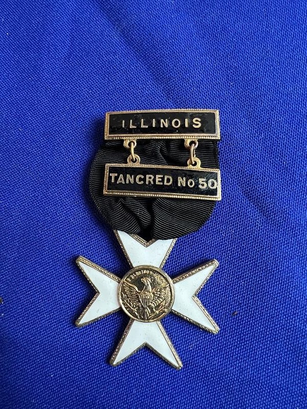 Illinois Tancred No 50 Masonic Knights Templar Medal