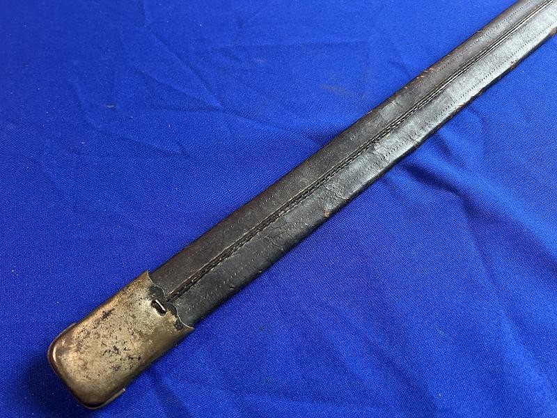 P1849 AUSTRIAN RIFLE SABRE BAYONET WITH SCABBARD