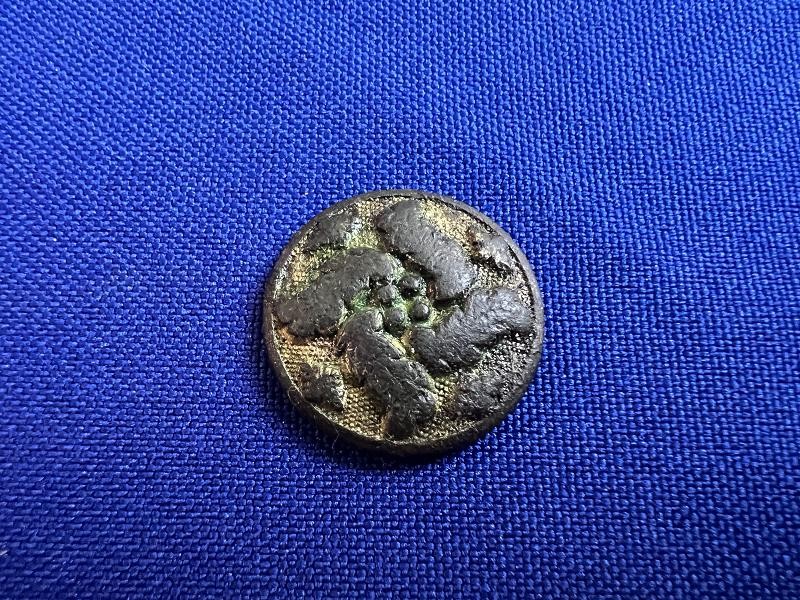 Large Flower Button Coat Button 23mm recovered Kennesaw Mnt GA