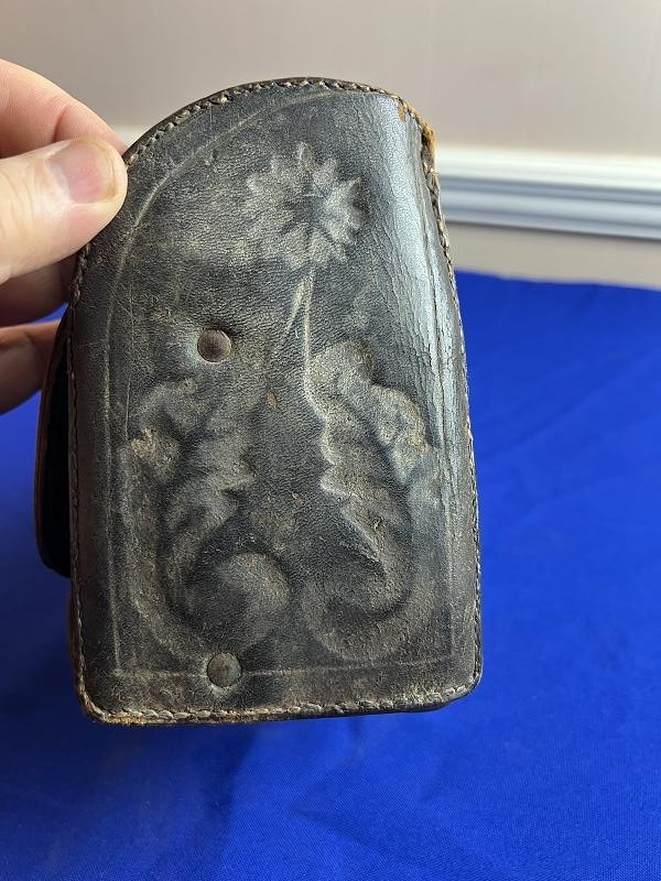 Pre Civil War Doctors Medical Leather Saddle Bag