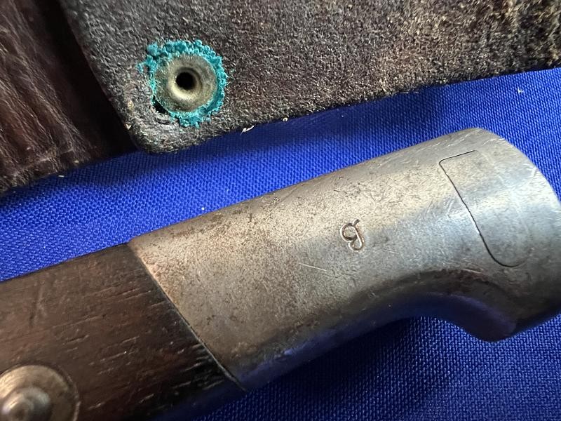 Suhl Bayonet Scabbard and Frog for Brazilian 1908 Mauser