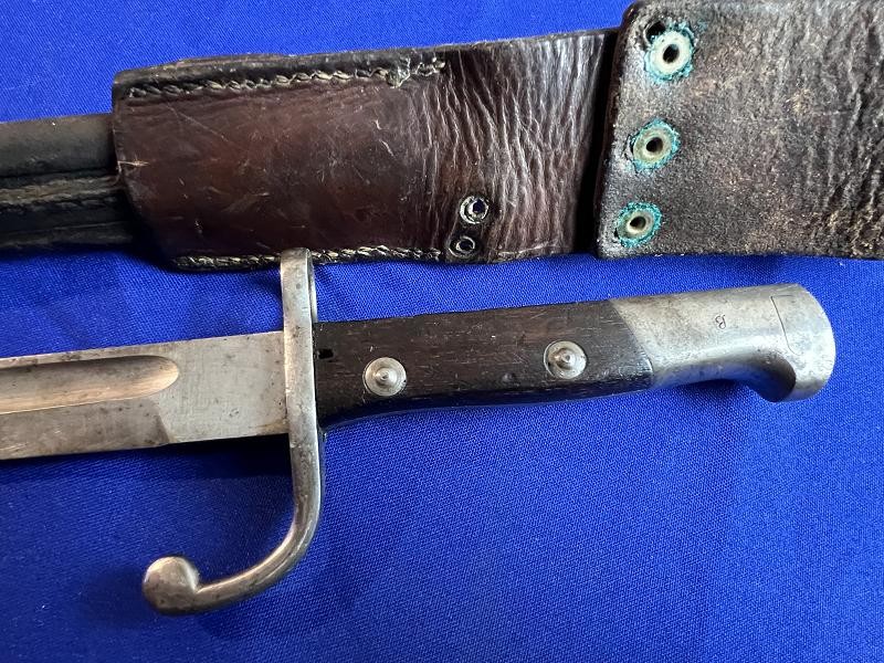 Suhl Bayonet Scabbard and Frog for Brazilian 1908 Mauser