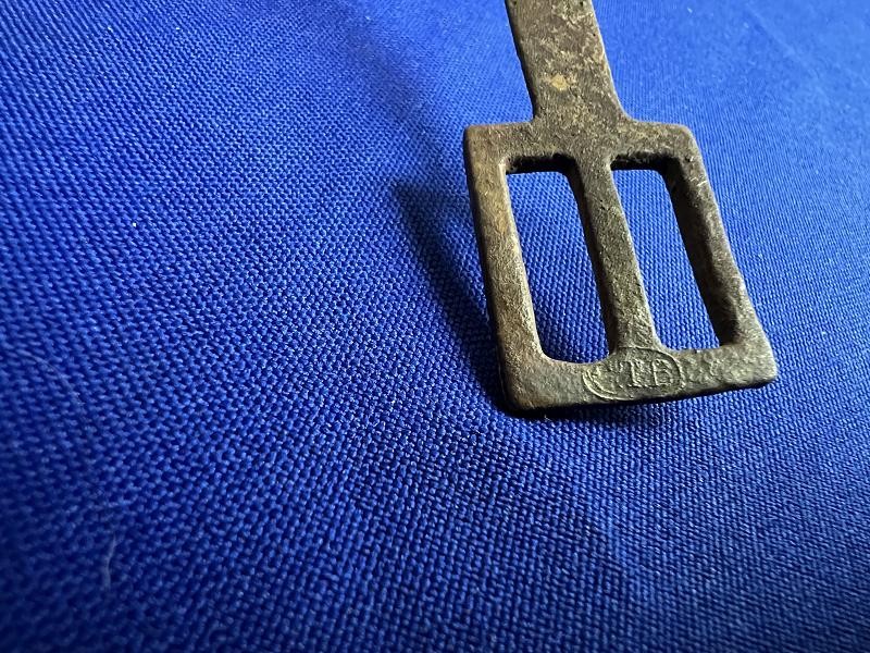 Dug Union Civil War Enlisted Cavalry Spur Stamped GTB