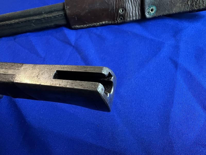 Suhl Bayonet Scabbard and Frog for Brazilian 1908 Mauser