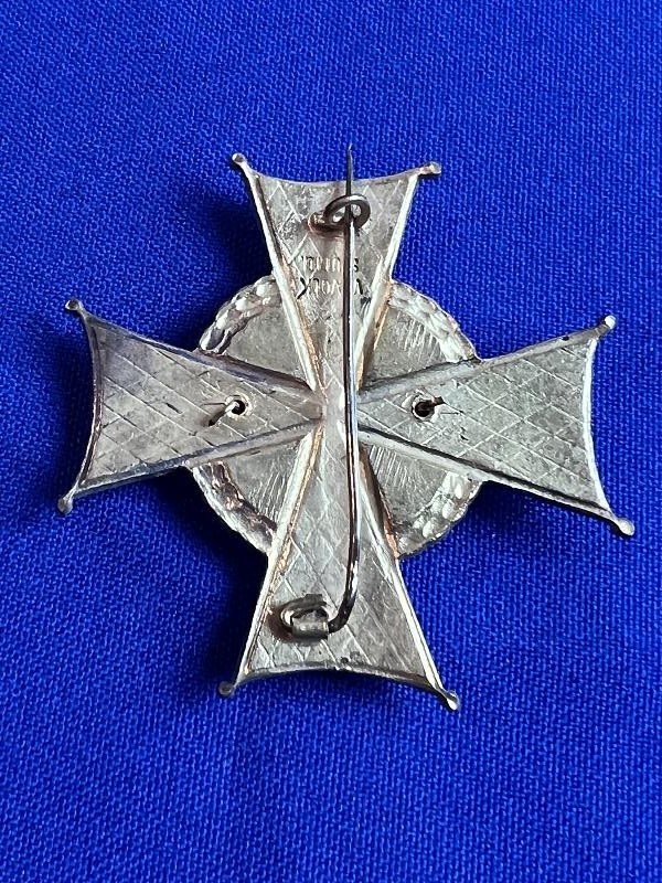 RARE ANTIQUE SCHLARAFFIA LUDOVICA MISSOURIA GERMAN ENAMEL MEDAL BADGE